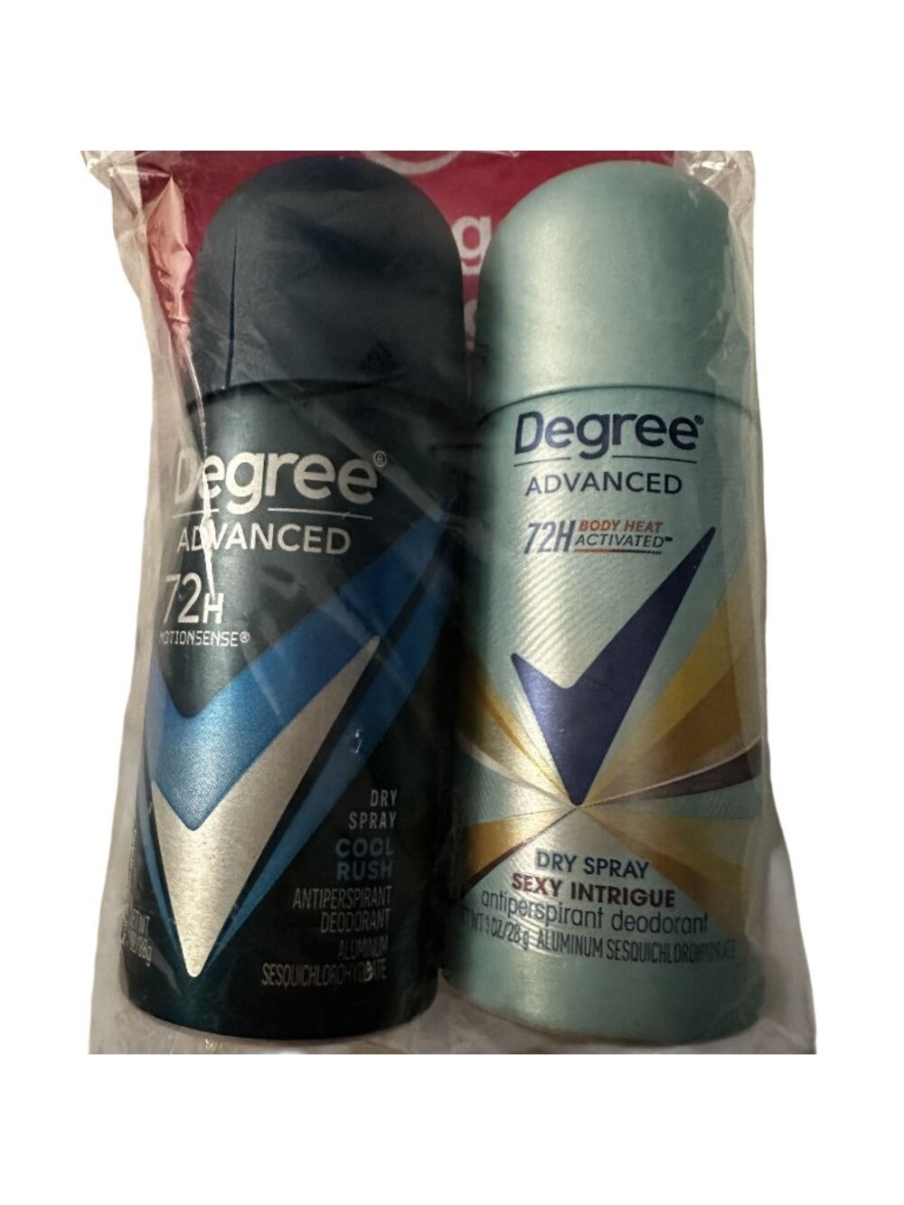 Degree Advanced 72H Dry Spray Antiperspirant/Deodorant Men/Women Travel 1oz/28g